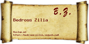 Bedross Zilia névjegykártya